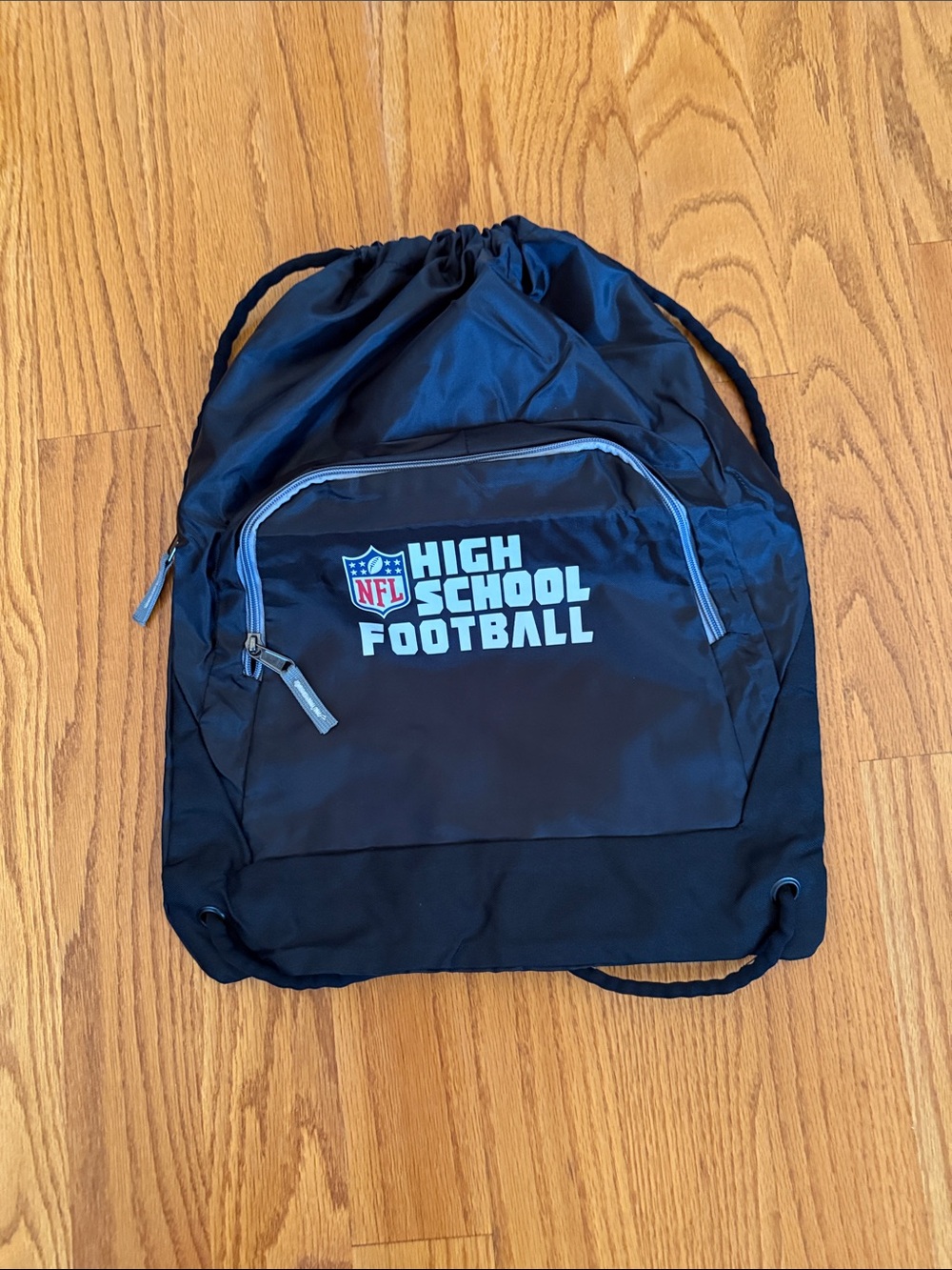 NFL Black 'High School Football' Drawstring Bag